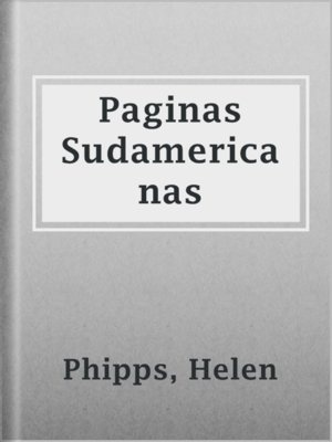 cover image of Paginas Sudamericanas